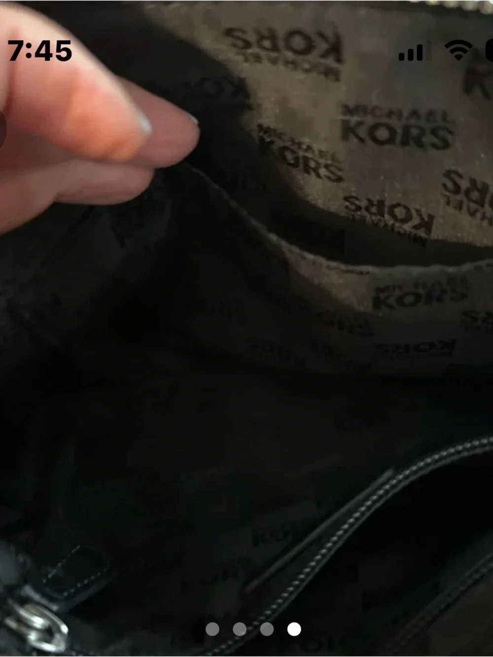 Michael Kors Black Interior Logo-Lined Crossbody